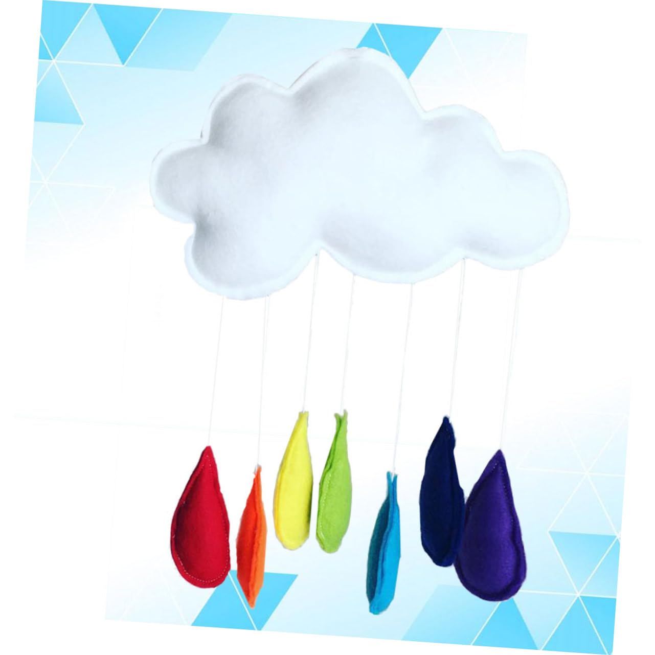 HAPINARY Unique Cloud Rainbow Wall Pendant Decorative Wall Hanging for Boys and Girls Boys Felt Material
