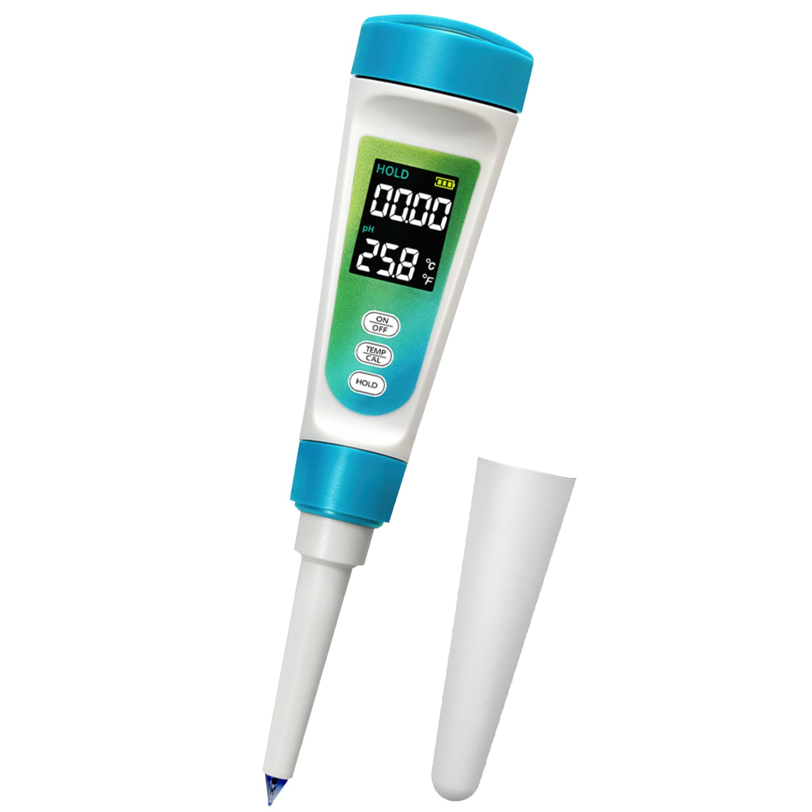 pH Mètre Alimentaire, Testeur de pH Professionnel avec écran LCD rétroéclairé et ATC, 0,01 Haute précision Testeur de pH Numérique pour Aliments, Viande, Fromage, sols Semi-Solides et Eau
