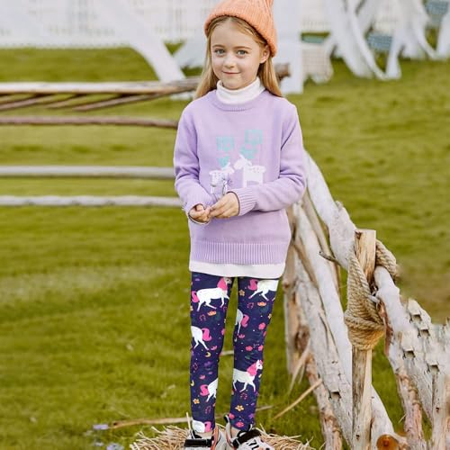 Image of ZukoCert Girls Leggings Multipack - Soft Comfortable Athletic Leggings for Girls 4-12 Years