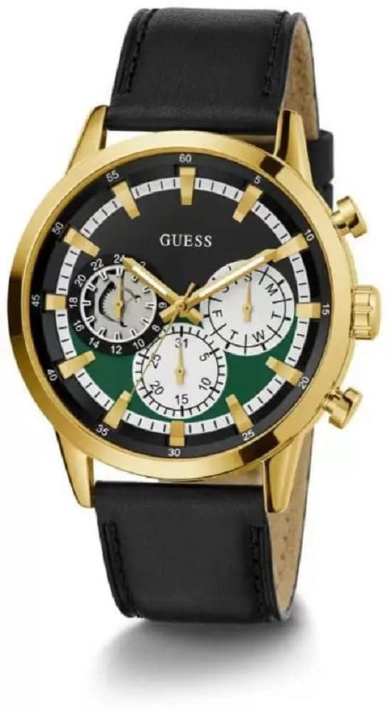 GUESS Insider Collection Multi-Function Mens Analog Black Dial Coloured Quartz Watch, Round Dial with 44 mm Case Width - GW0581G2 (B0BN8NJNDY) Amazon Price History, Amazon Price Tracker