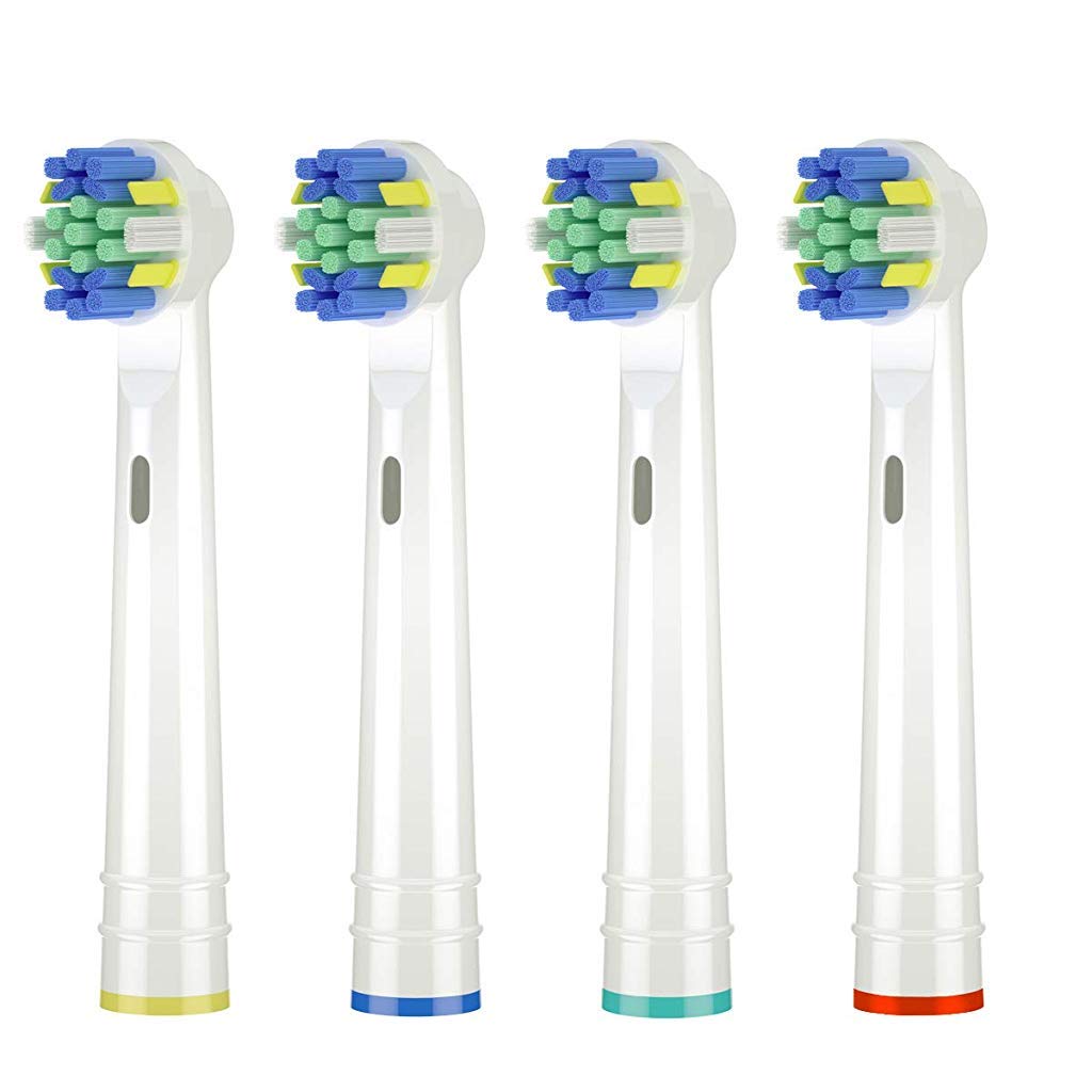 MAYCREATE Oral B Compatible Cross Action Replacement Brush Heads, Pack of 8 1