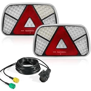SPARKMOTO LED Anhänger Rückleuchten Set 13-polig