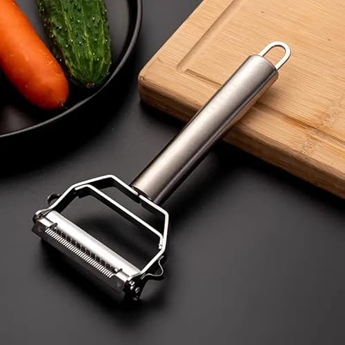 Kitchen Vegetable Peeler Stainless Steel Melon Planer Double-Head Peeler Household Multiple-Function Fruit And Vegetable Peeler #TOP16