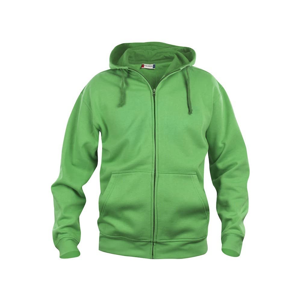 Clique Men's Apple Green Basic Full Zip Hoodie (L) (Apple Green)