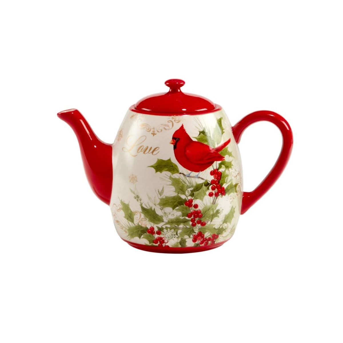 Certified International Winter's Medley Teapot, 40 oz.