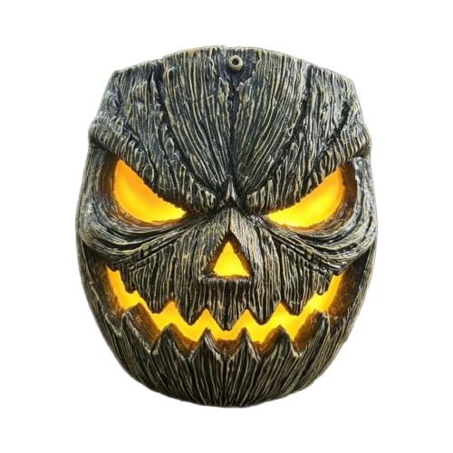 Figurine de visage de citrouille durable contre la météo d'automne