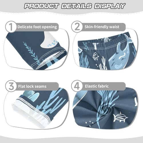 Toddler Girls Leggings Printed Yoga Pants Leggings Dolphin Coral for Kids3