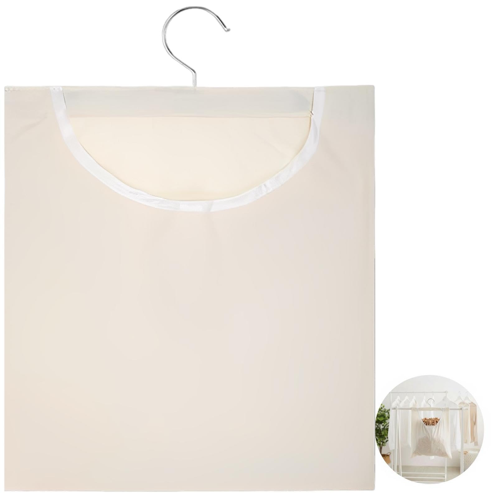 100 Stück Holz-Wäscheklammern, Canvas-Klammerbeutel für Wäsche, Aufbewahrungsbeutel mit Aufhängehaken, Holzklammern mit Feder für Wäscheleine, Haushalt und Ordnung zu Hause