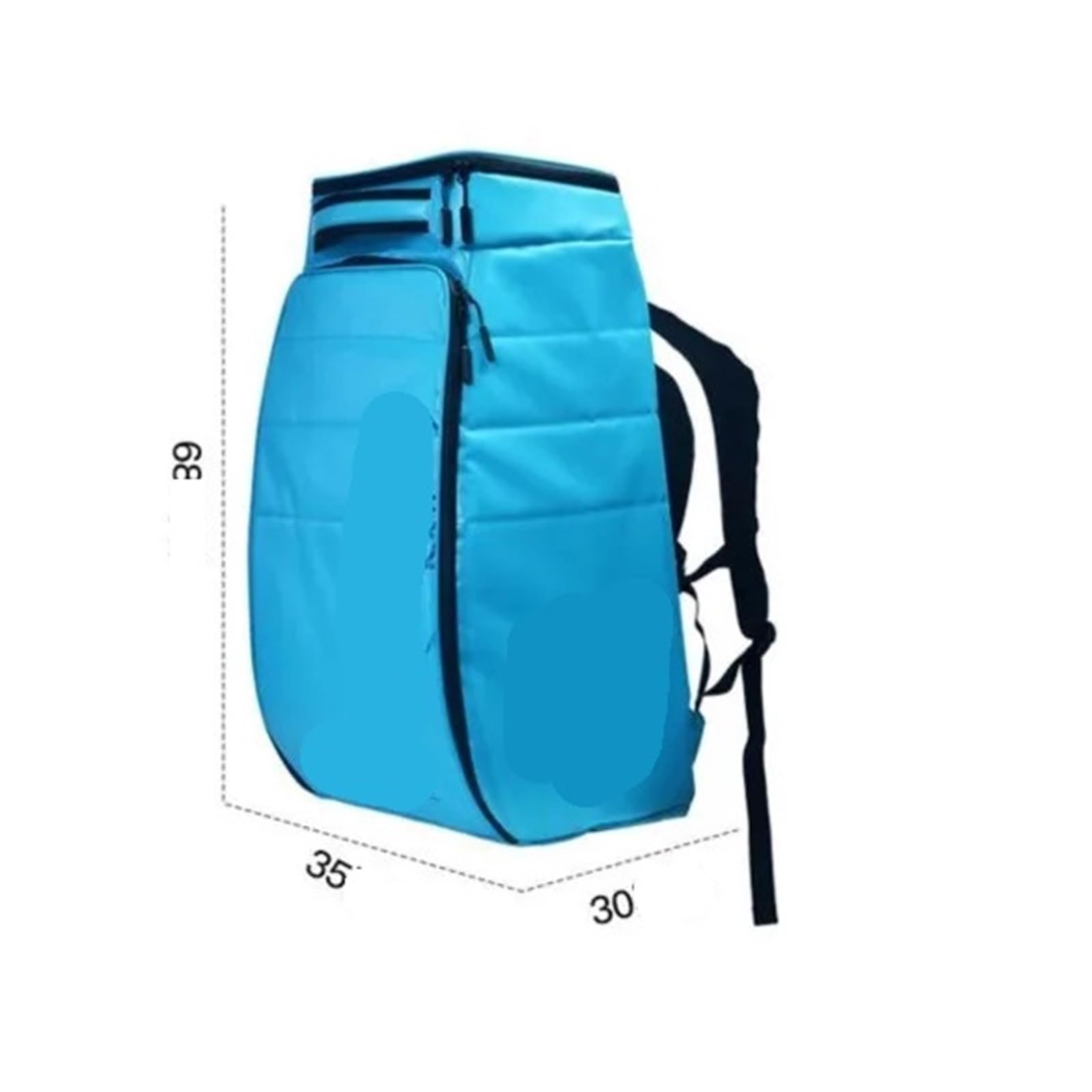 Skischuhtasche Skirucksack Umhängetasche Trocken Nass Trennung Wanderrucksack Sport Fitness Große Kapazität Schneeschuhe Tasche(Purple Black 68L)