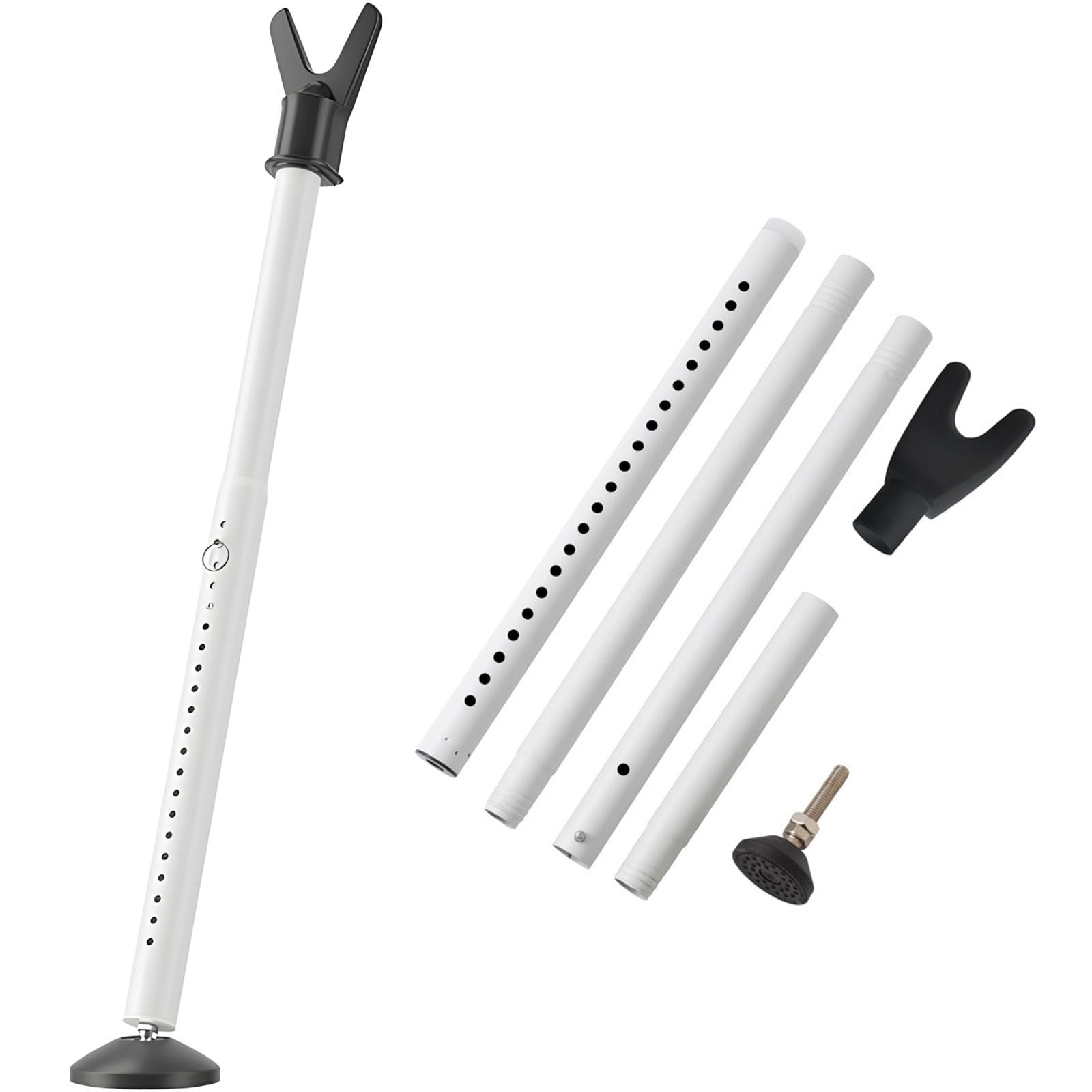Shyyoulqe Two Sets Of White Universals Door Guard For Temporary Use In Hotel Apartments Dormitories Vacation Rentals Carbon Steel Construction Extendable Door Stoppers