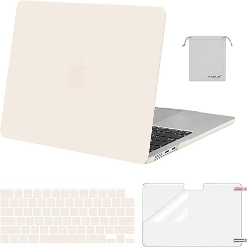 Miniatura 19 de MOSISO Funda compatible con MacBook Air de 13 pulgadas 2025 2024 2023 2022 M4 A3240 M3 A3113 M2 A2681, carcasa rígida de plástico, cubierta de
