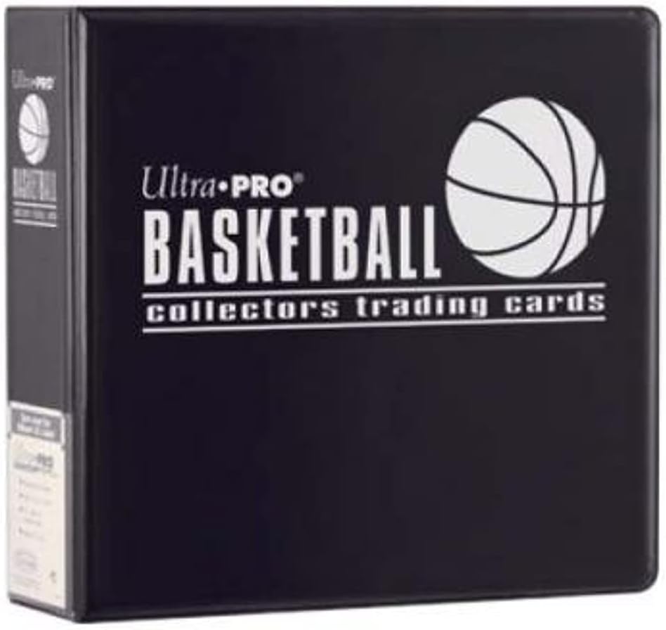 Black Ultra Pro 3 Inch D Ring Basketball Collectors Album 3" Wide Card Storage Binder Portfolio Album