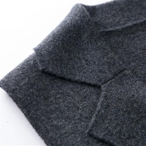 Men Lapel Wool Suit Sweater Vest Sleeveless Buttons Down Formal Business Office Knitted Cardigan Vest4
