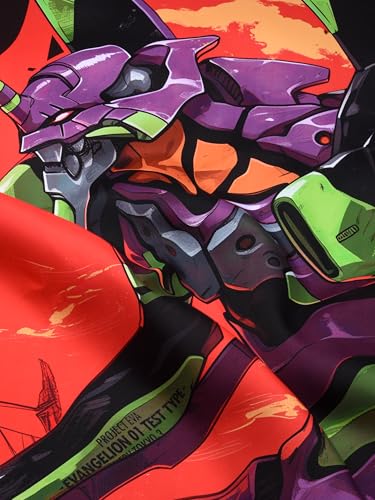 Image of ComicSense.xyz Unit-01 Printed Anime Tapestry, Anime Theme Backdrop for Wall Hanging Home Decor Bedroom Living Room - 83 X 53 Inches