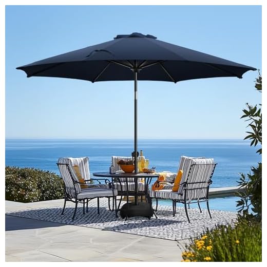 Best cantilever patio umbrella with base 9FT Patio Umbrella with Weighted Base