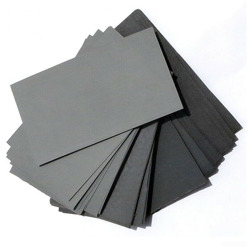 70 piezas de papel de lija para aplicaciones automotrices y de madera, grano 600 a 2500 para un pulido eficaz