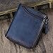 Produktbild WZV Brieftasche Retro Herren handgefertigte Brieftasche Herren Brieftasche Kurze Brieftasche Herren Reißverschluss,Blue