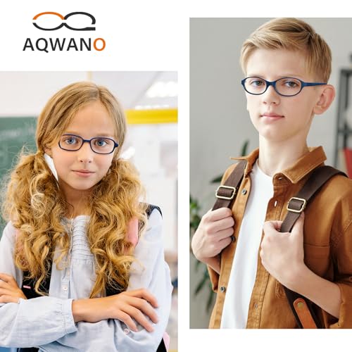 AQWANO Children Optical Glasses Frame tr90 Flexible Bendable One-piece Safe Eyeglasses Girls Boy - Image 6