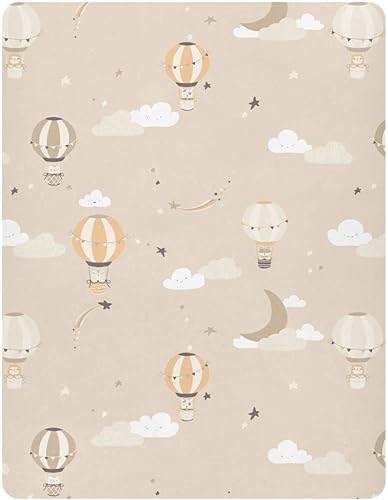 Balloons Fitted Crib Sheet for Boys Girls Baby Crib Sheet Crib Mattress Sheet Mini Crib Sheets for Standard Mattress,39 x 27 in