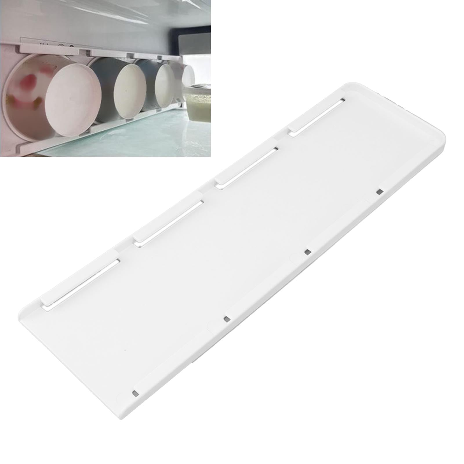 TOPINCN Joghurt-Organizer mit 4 Kapazitäten, Kühlschrank, Griechischer Veganer Joghurt-Organizer, Schiebe-Joghurt-Organizer, Verschiebbarer Joghurt-Halter für Kleine Kühlräume