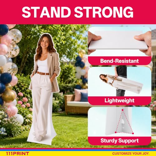 Image of Custom Life Size Cardboard Cutout, 1-8ft Foam Board Standee