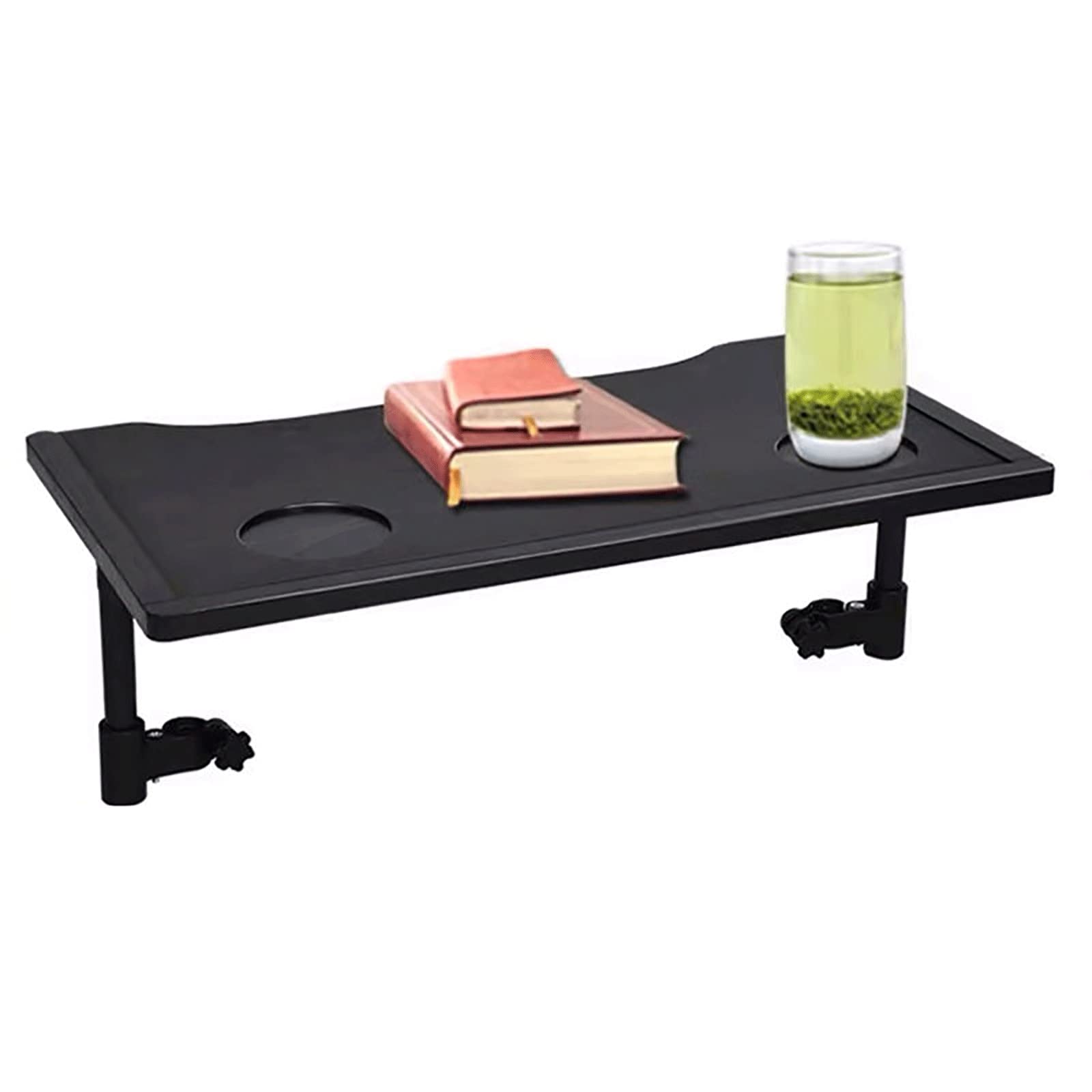 Tavolino per sedia a rotelle con 2 portabicchieri – Scrivania universale rimovibile per sedia a rotelle per mangiare e scrivere – Accessori per sedia a rotelle