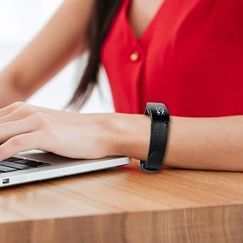 Fitbit Inspire 3/ Fitbit Inspire 2/ Inspire/Inspire HR ile Uyumlu Deri Bantlar, Klasik Bileklik Aksesuarları Fitbit Inspire 3 Fitness Takip Cihazı Kadın Erkek için Kayış Yedek Bant