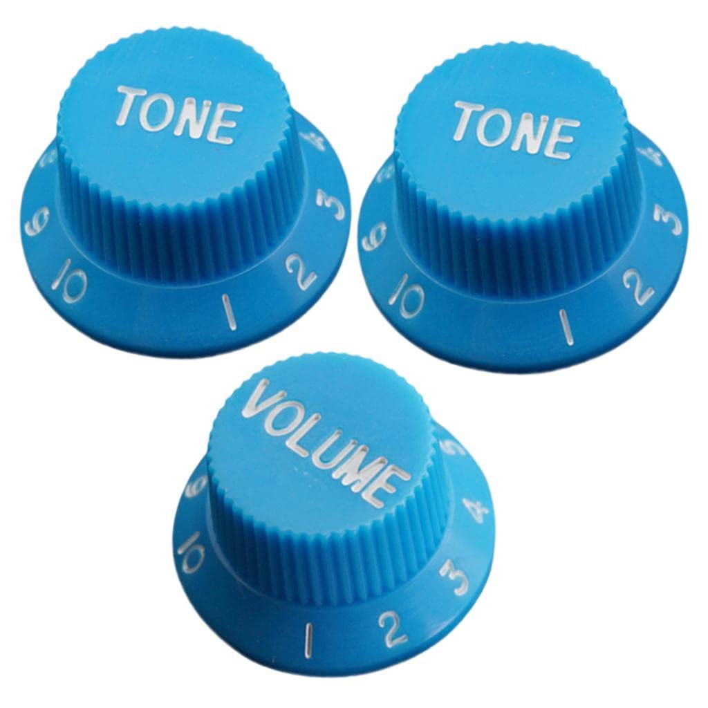 Lina Trading 3Pcs Electric Guitar Control Knobs Volume & Tone for Strat