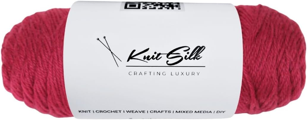 Knitsilk 100% Merino Wool Yarn | 200+ Yards| 100gx2 Count |200 Grams |Handcrafted Material for Knitting, Crocheting & Weaving| Pack of 2