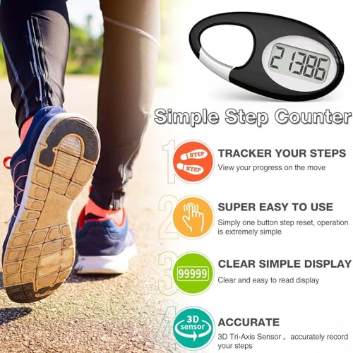 Podómetro 3D digital para caminar con sensor portátil de alta precisión 5
