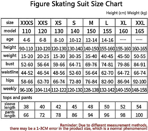 Exercício Correndo Uniforme de competição de patinação artística, roupas esportivas de patinação de