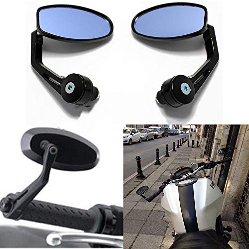 ASH Handlebar End Oval Side Mirror for Royal Enfield Bullet Classic Standard Thunderbird Reborn Meteor Hunter Electra 350 500 Bike Pair of 2 Rear View Glass Mirror ASH Handlebar End Oval Side Mirror for Royal Enfield Bullet Classic Standard Thunderbird Reborn Meteor Hunter Electra 350 500 Bike Pair of 2 Rear View Glass Mirror
