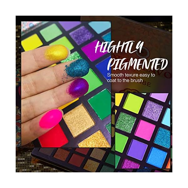 UCANBE-EXOTIC-FLAVORS-Neon-Eyeshadow-Makeup-Palette-48-Colorful-High-Pigmented-Rainbow-Matte-Shimmer-Glitter-Eye-Shadow-Make-Up-Pallet-Gift-Set UCANBE EXOTIC FLAVORS Neon Eyeshadow Makeup Palette - 48 Colorful High Pigmented - Rainbow Matte Shimmer Glitter Eye Shadow Make Up Pallet Gift Set