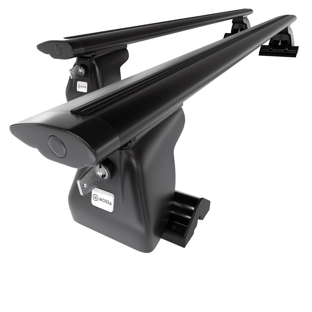 Mossa Portaequipajes de Techo adecuadas para Toyota ProAce II Furgoneta (2016- ) - baca para Coche - Barras para Techo de Coche - Aluminio Negro - Puntos de Montaje 2