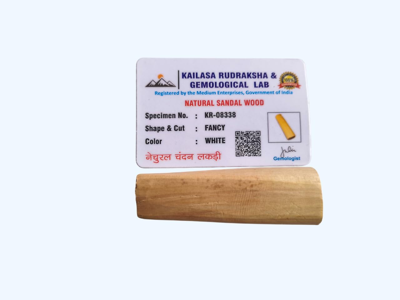 Chandan Sticks Original Sandalwood Sticks Natural Chandan Wood Lakdi for Pooja Tilak Havan I Gemological Lab Certified (15-25 Grams)