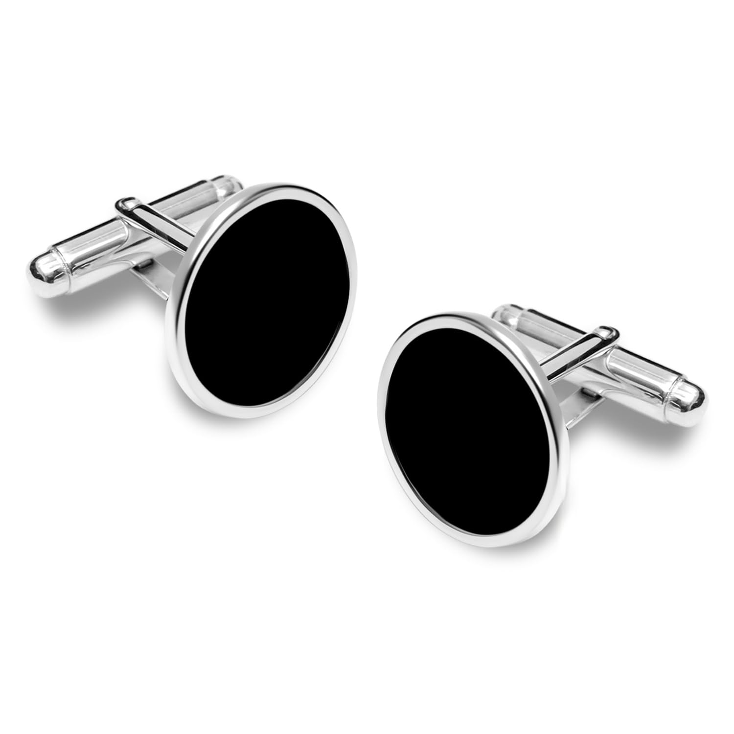 925 Sterling Silver Men's Cufflink | BIS Hallmarked Silver Cufflinks For Men Jewelry | 14K Gold-Plated Cufflinks Business Wedding Shirt Accessories Gift for Son, Father, Husband-image-44