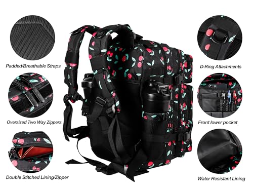Image of LHI Tactical Military Backpack for Men and Women 25L /35L Army Assault Pack Bag Small Rucksack with Bottle Holder