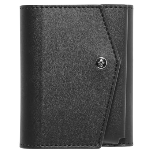 Spigen Valentinus Pro MagFit Portafoglio (3 carte) MagSafe Wallet Magnetico Portacarte Compatibile con iPhone 17/16/15/14/13/12 Modelle, Accessori MagSafe - Nero