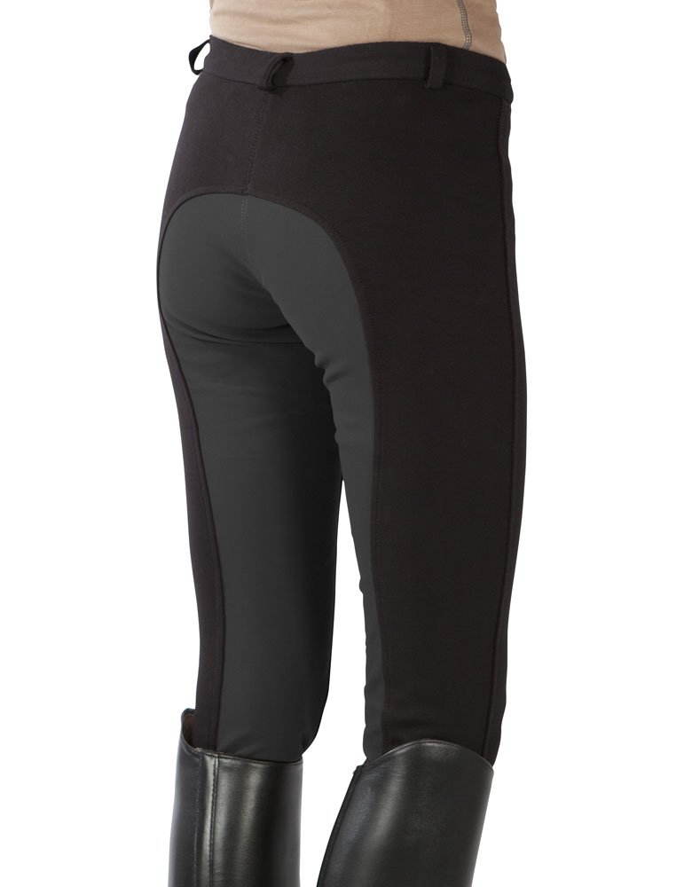 PFIFF pantalón hípica para niñas., todas las estaciones, unisex, color negro y gris, tamaño 134