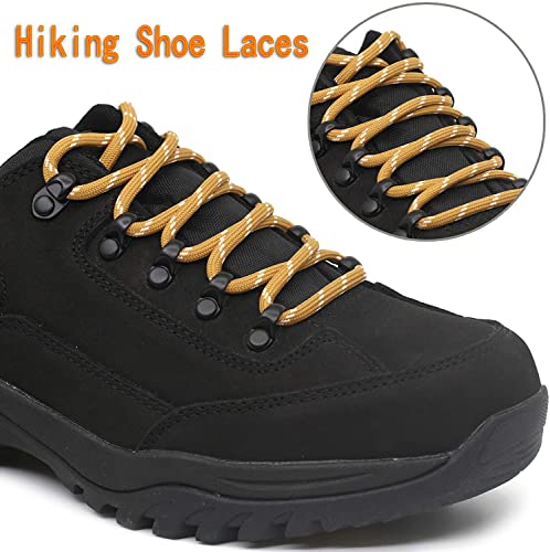 Image of Shoelaces for Hiking Shoes, Outdoor Walking Sneakers, Outdoor Hiking, Climbing, Basketball, Work Boot, Running, Sport Shoes (120 Cm /48 Inch, Camel White)