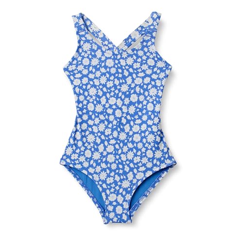 Image of Amazon Essentials Girls and Toddlers' Cross-Back One-Piece Swimsuit