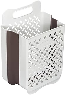 Collapsible Plastic Laundry Basket - Foldable Laundry Hamper,Laundry room organizer, Space-Saving Storage Basket, Plastic Laundry Basket,Laundry room organizer.