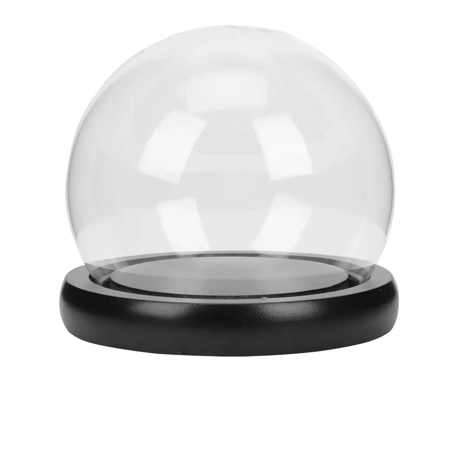WYQXTY Clear Glass Cloche Display Glass Cloche Dome With Base For Valentines Day Accessories Micro Landscape Multiple Sizes(10cm)