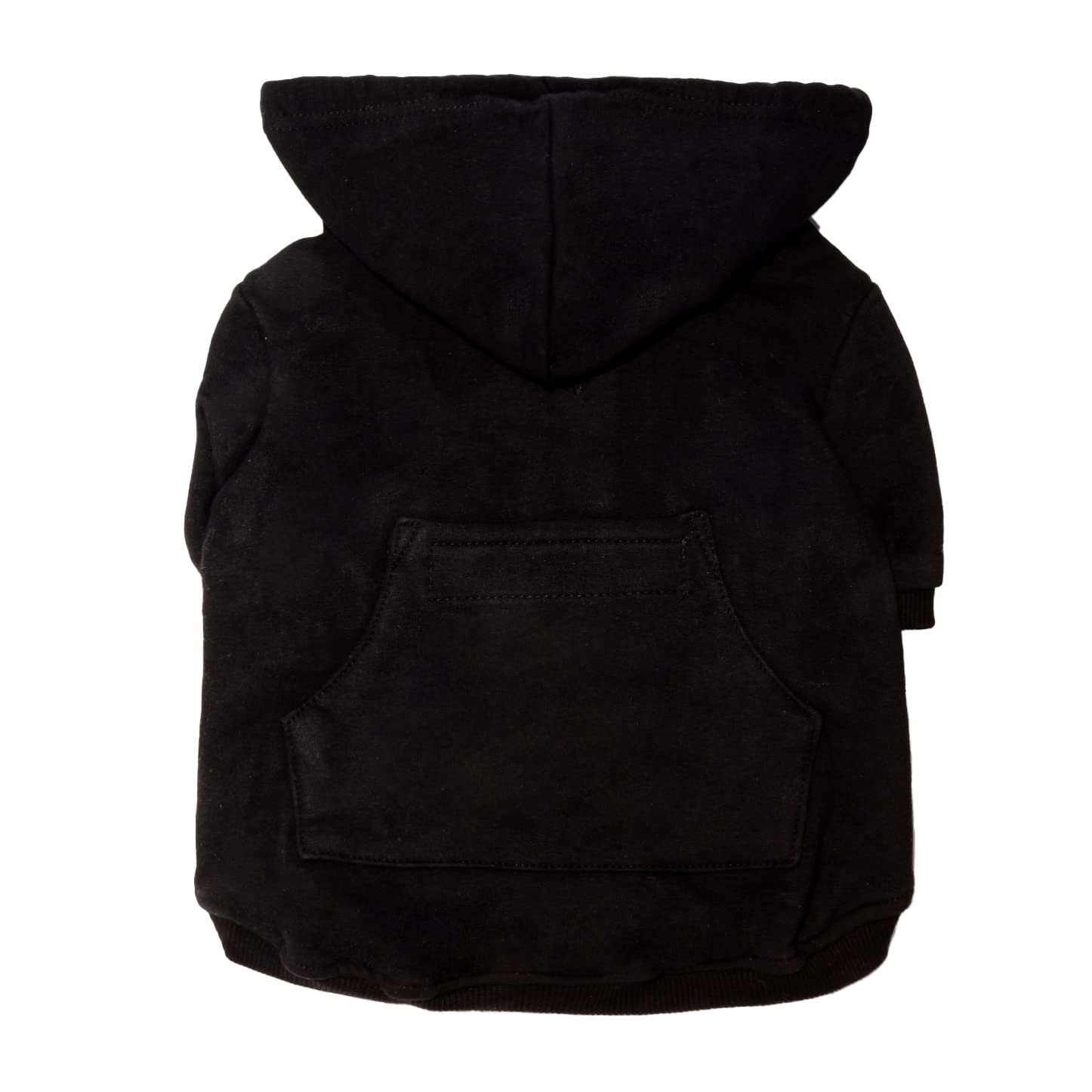 Ellie Dog Wear Zip Up Adventure Dog Hoodie with Hook & Loop Pockets and Adjustable Drawstring Hood - XXS to XXL - Multiple Colors - Comfortable & Versatile Dog Hoodies (Black, S)