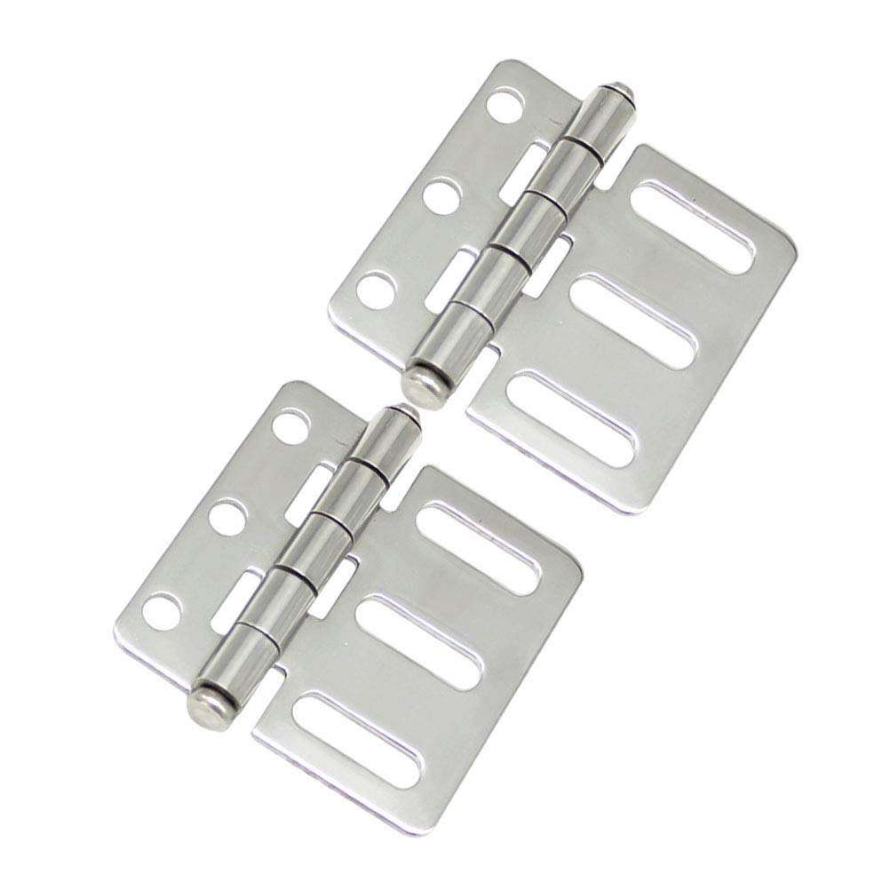 Bisagras pequeñas, mini bisagras, 2 piezas de una bolsa Bisagra de acero inoxidable Puerta de gabinete eléctrica Bisagra de gabinete duradera (Tamaño: 6,6 * 6,5 cm) (Tamaño: 6,6 * 6,5 cm) (Tamaño: Tam