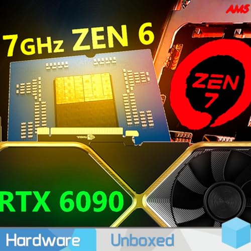 Page de couverture de 325. 7GHz Zen 6, Zen 7 on AM5, AMD RDNA 5 VRAM, Nvidia RTX 6090 | Hardware Unboxed