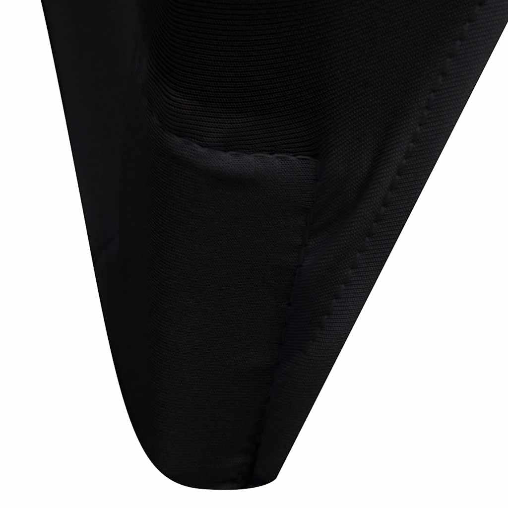 Stretch-Stuhlhussen Schwarz, 100 Stück, elastischer Spannbezug aus Polyester mit 10% Spandex, waschbar, rutschfest, geeignet für Stühle bis 100 cm Höhe, ideal für Hochzeit, Bankett
