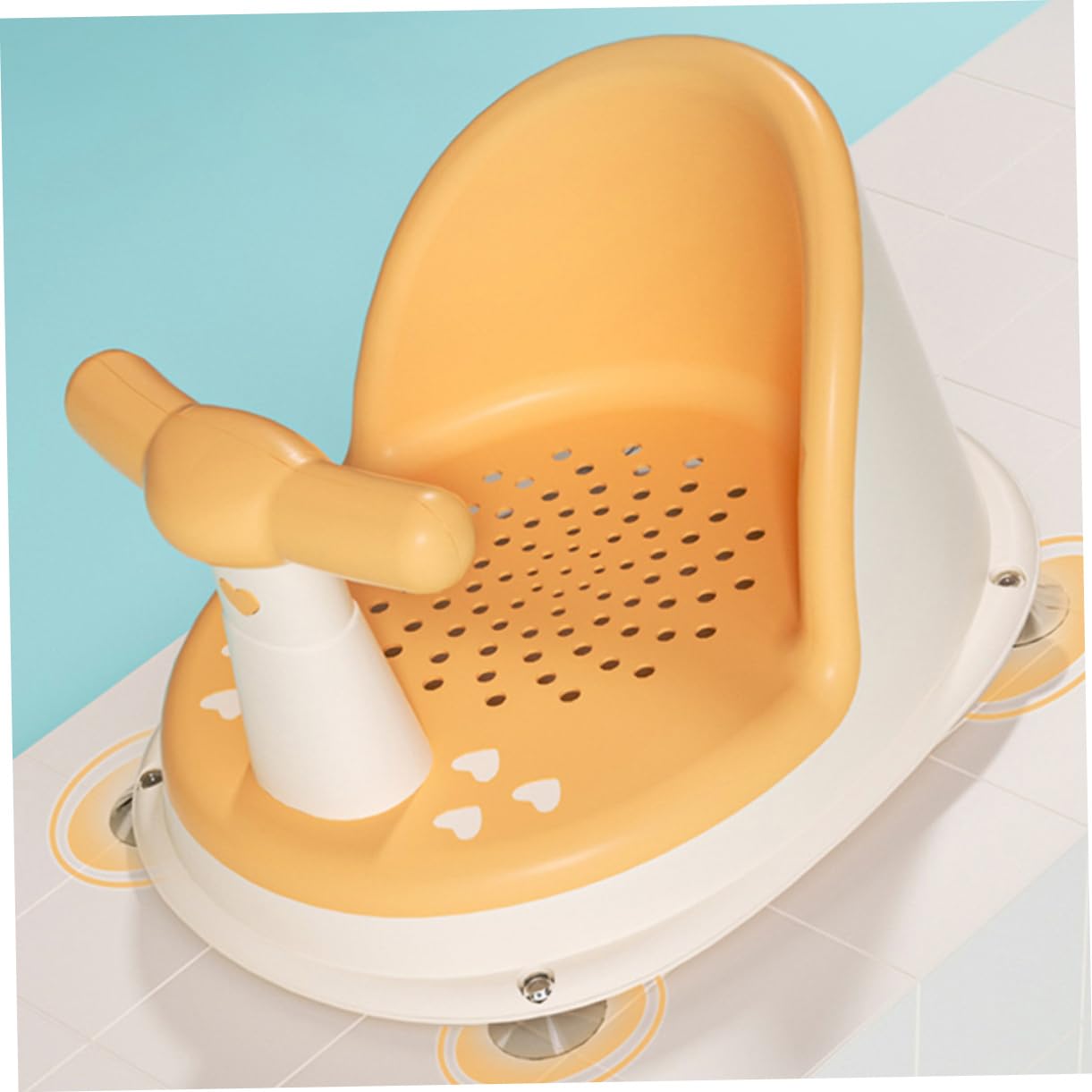 Asiento Material Bebés Baño Antideslizante para Diseño y Pp y Tpe para Limpieza Esfuerzo, Adecuado para Hora del Baño y Juegos