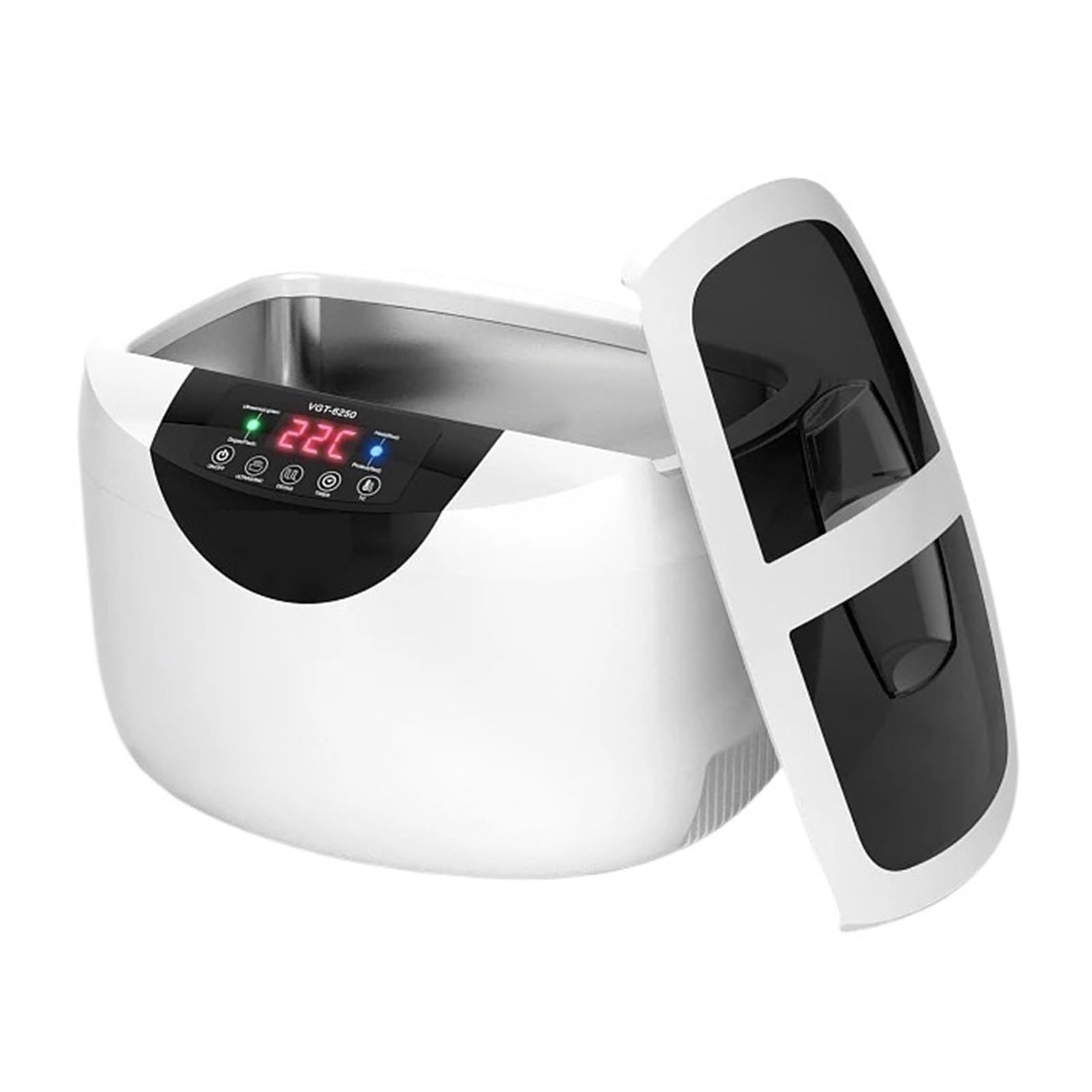 Macchina Pulitrice A Ultrasuoni Bagno di Pulizia Ad Ultrasuoni Digitale 2500ML for La Cucina di Casa, Lavare Frutta, Bicchieri, Protesi, Stoviglie, Gioielli, Orologi