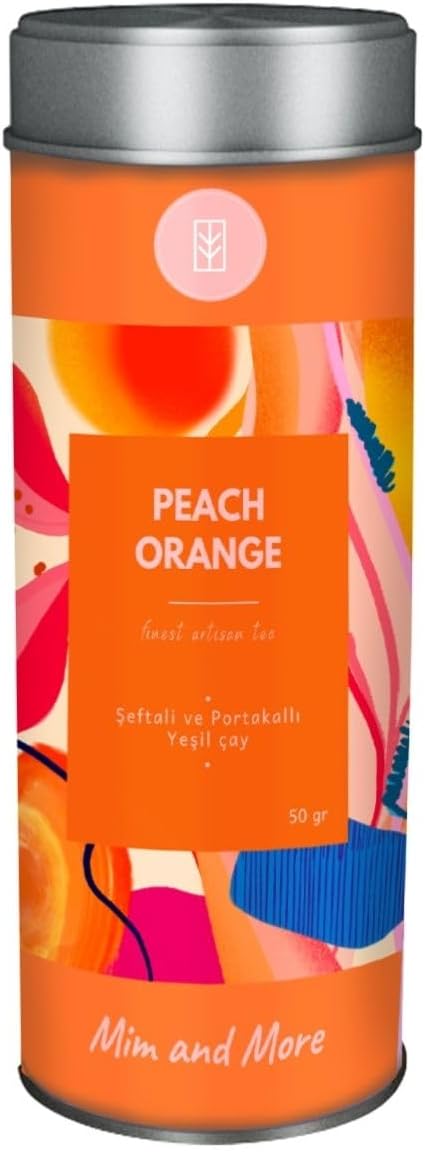 Mim and More Peach & Orange - Green Tea with Peaches and Oranges, 50 Gr